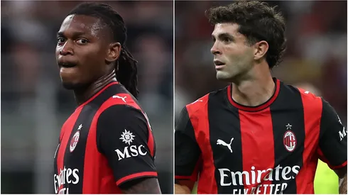 AC Milan stars Rafael Leao and Christian Pulisic.