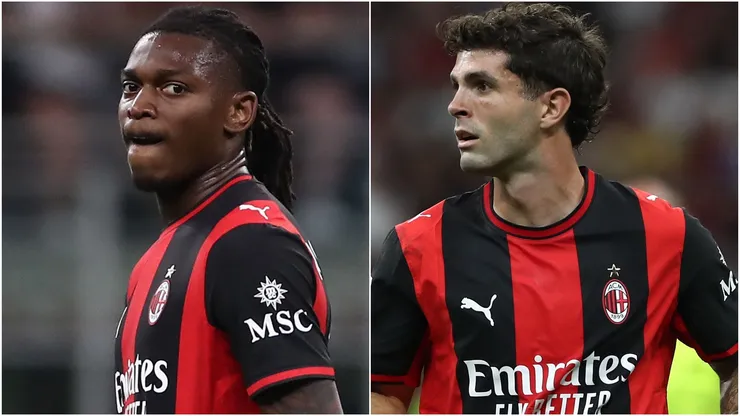 AC Milan stars Rafael Leao and Christian Pulisic.