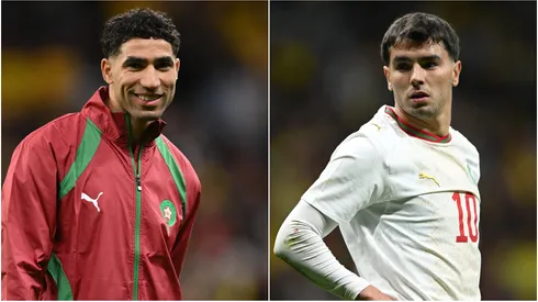 Morocco stars Achraf Hakimi and Brahim Diaz.