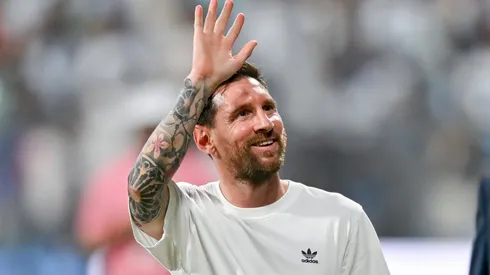 Lionel Messi during his visit to India.