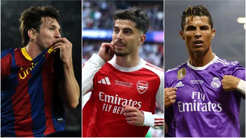Lionel Messi, Kai Havertz, and Cristiano Ronaldo.