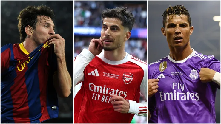 Lionel Messi, Kai Havertz, and Cristiano Ronaldo.