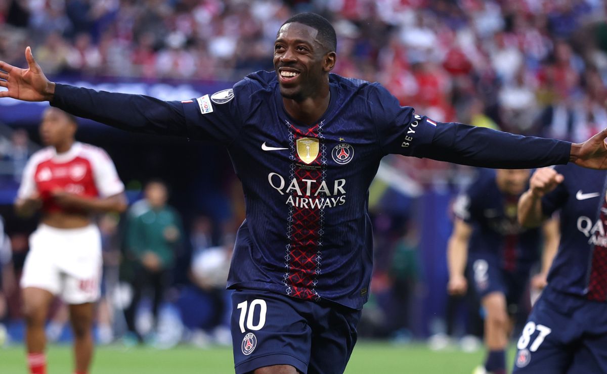 Video: Ousmane Dembele levels the score for PSG vs Arsenal at the Champions League final