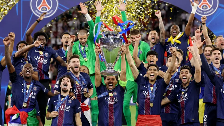 Marquinhos lifted the trophy as captain