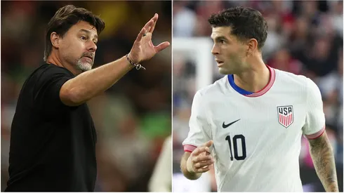 USMNT coach Mauricio Pochettino and forward Christian Pulisic.