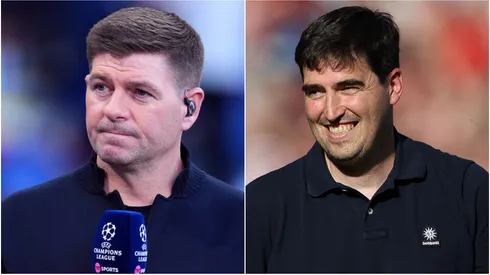 Liverpool legend Steven Gerrard and Andoni Iraola, Former Manager of AFC Bournemouth.