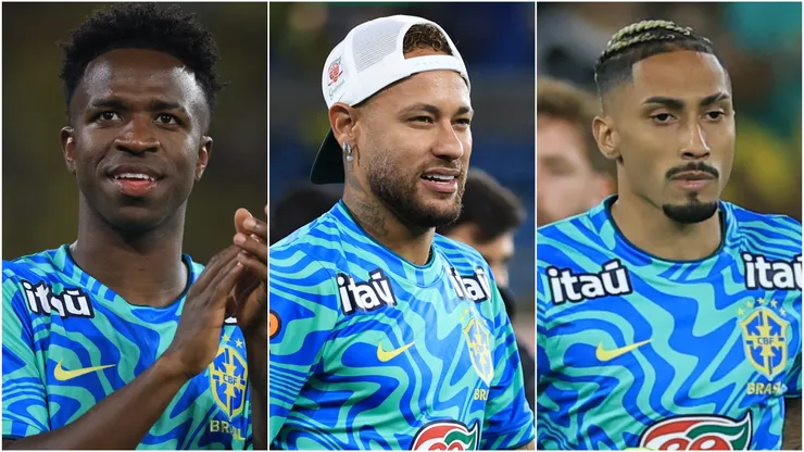 Brazil stars Vinicius, Neymar and Raphinha.