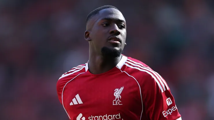Ibrahima Konate of Liverpool during the Premier League match.