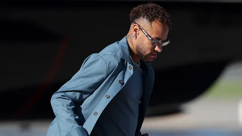 Neymar Jr. of Team Brazil arrives to the United States ahead of the World Cup at Newark Liberty International Airport on June 02, 2026.
