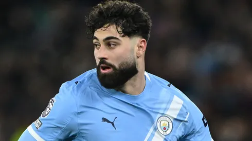 Josko Gvardiol of Manchester City runs with the ball during the Premier League match.