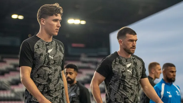 Marko Stamenic and Tim Payne of New Zealand national team.
