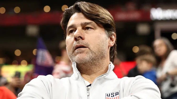 Head coach Mauricio Pochettino of the United States looks on.