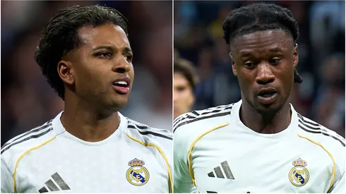 Real Madrid stars Rodrygo Goes and Eduardo Camavinga.