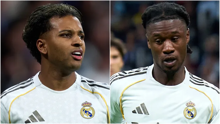 Real Madrid stars Rodrygo Goes and Eduardo Camavinga.