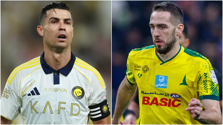 Cristiano Ronaldo (left) and Konstantinos Fortounis (right)