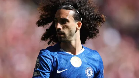 Marc Cucurella of Chelsea looks on during the Premier League match.