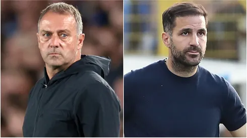 Hansi Flick, Head Coach of FC Barcelona and Como 1907 coach Cesc Fabregas.