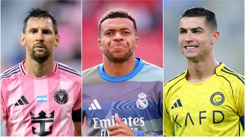 Lionel Messi, Kylian Mbappe and Cristiano Ronaldo.