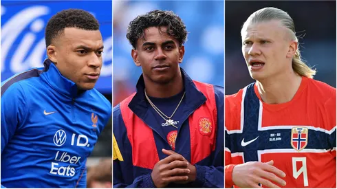 Kylian Mbappe, Lamine Yamal and Erling Haaland.