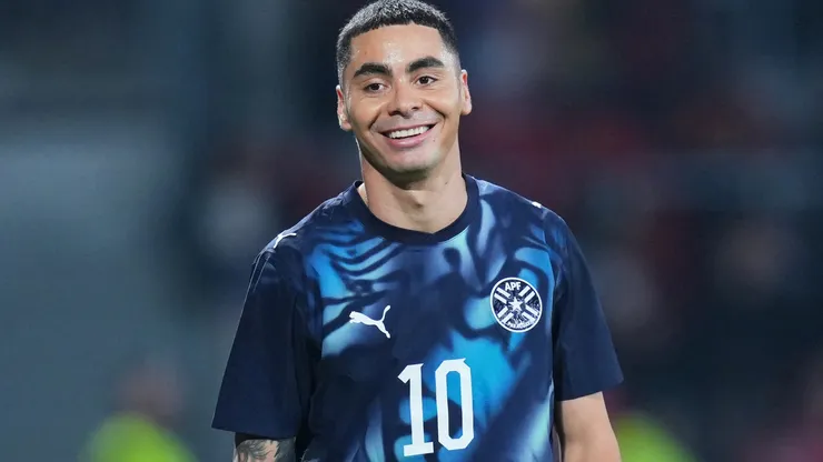 Almirón scored in the first half