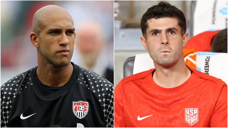 Tim Howard (left) and Christian Pulisic (right)