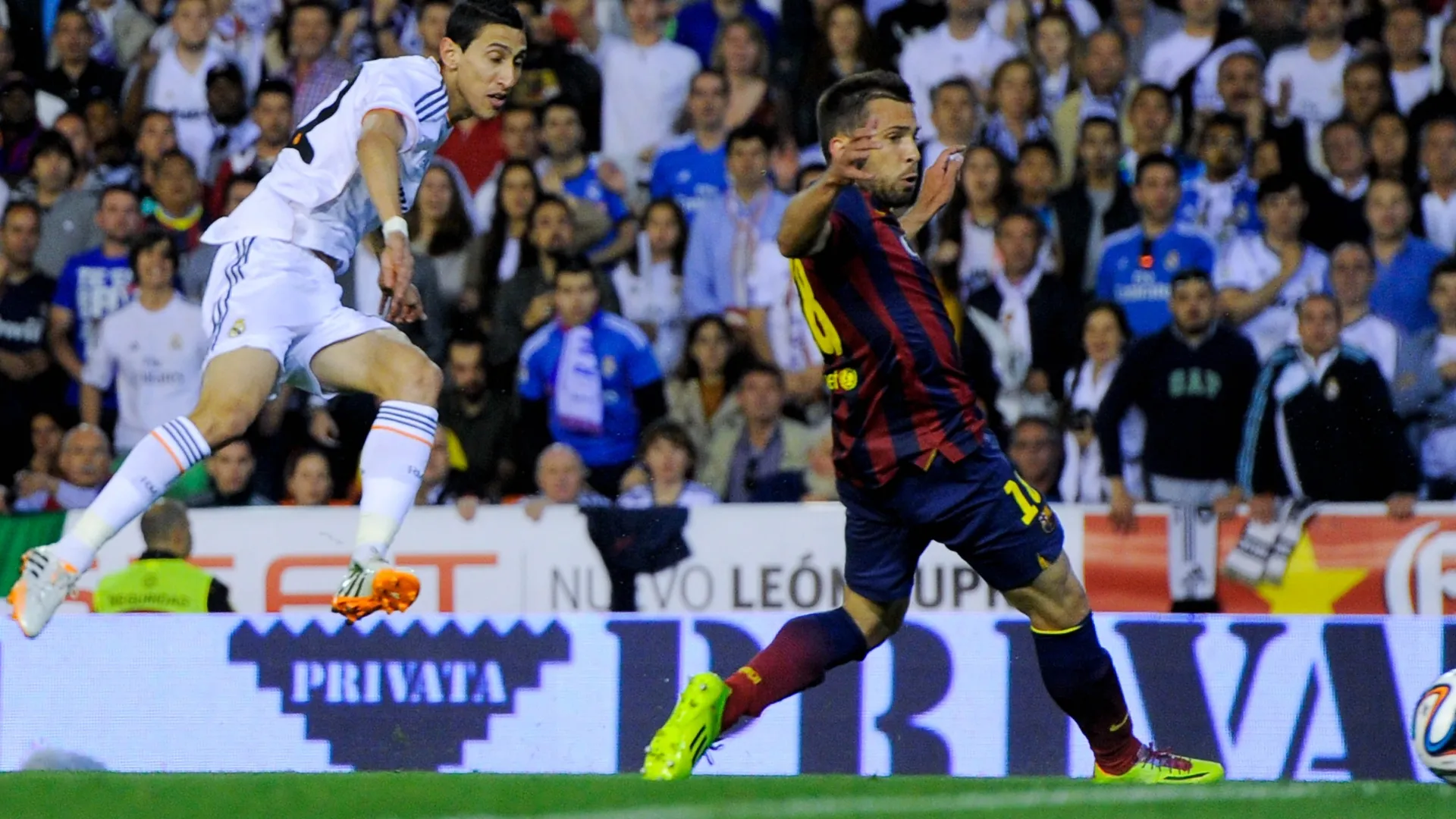 Alba picked Di María as the hardest to defend (David Ramos/Getty Images)