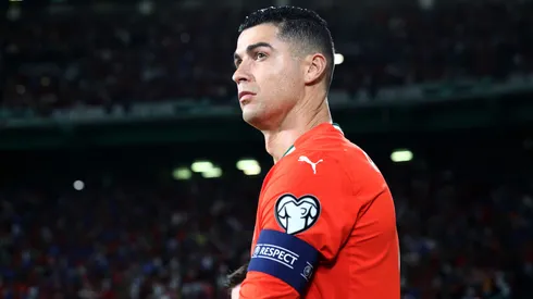 Cristiano Ronaldo of Portugal looks on