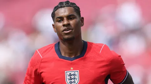Marcus Rashford #11 of England.