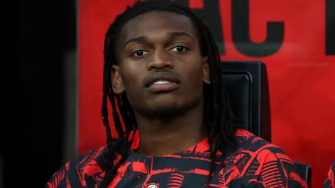 Rafael Leao of AC Milan looks on