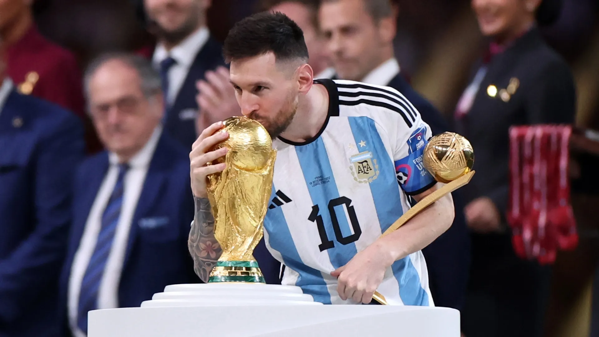 Lionel Messi won the World Cup with Argentina in 2022.