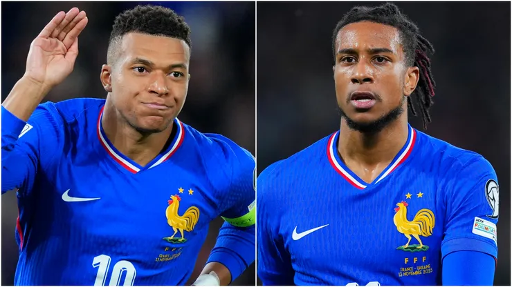 Kylian Mbappe (left) and Michael Olise 9right)