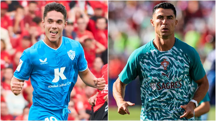 Sergio Arribas (left) and Cristiano Ronaldo (right)