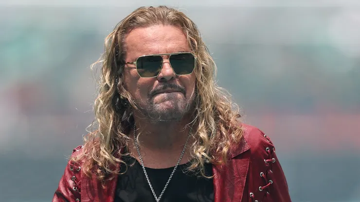 Singer Fher Olvera of Mana attends the 2026 World Cup opening ceremony.