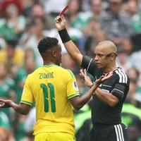 South Africa equal unwanted World Cup record in defeat to Mexico with two red cards in opener