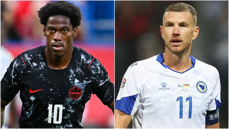 Jonathan David (left) and Edin Dzeko (right)