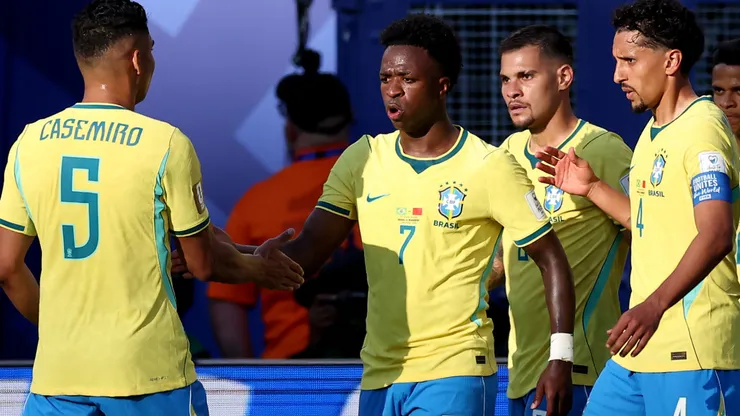 Vinicius scored in the first half