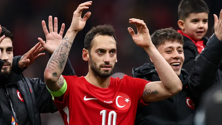 Hakan Calhanoglu of Turkiye.