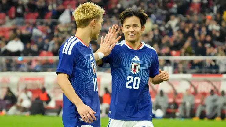 Ritsu Doan and Takefusa Kubo of Japan.