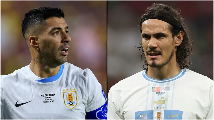 Luis Suarez and Edinson Cavani of Uruguay.