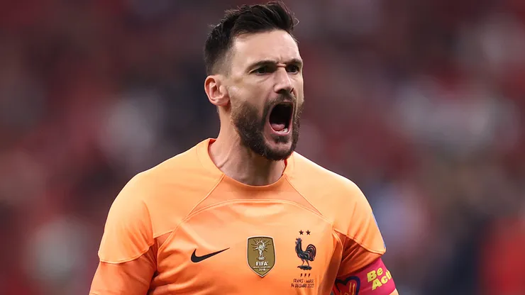 Hugo Lloris of France celebrates his teams goal