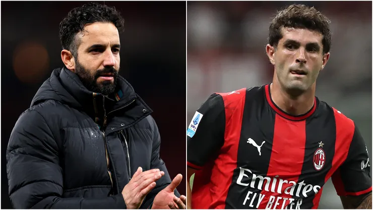 Christian Pulisic (left) and Ruben Amorim (right)