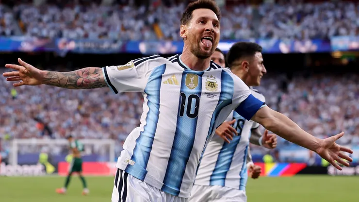 Messi scored in the first half