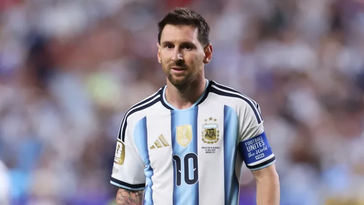 Lionel Messi #10 of Argentina.