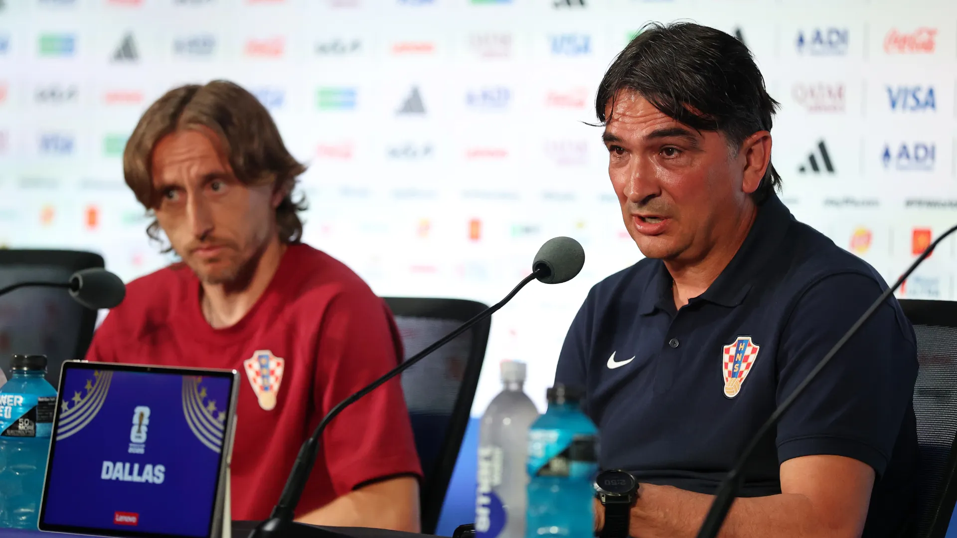 Luka Modric of Croatia and head coach Zlatko Dalic (Getty Images).