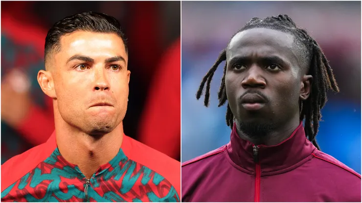 Cristiano Ronaldo (left) and Ngal'ayel Mukau (right)