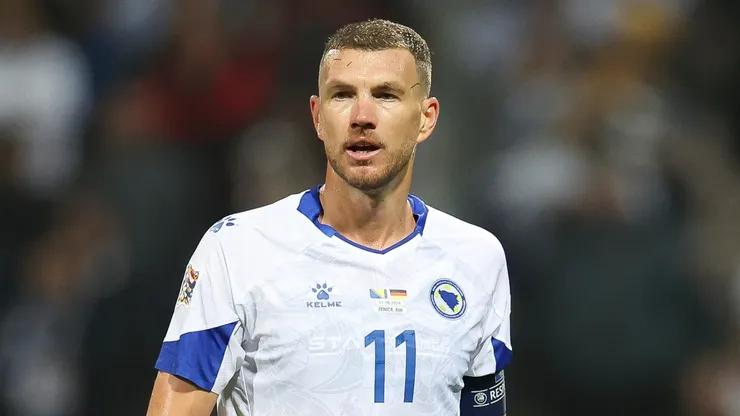 Edin Dzeko of Bosnia and Herzegovina.