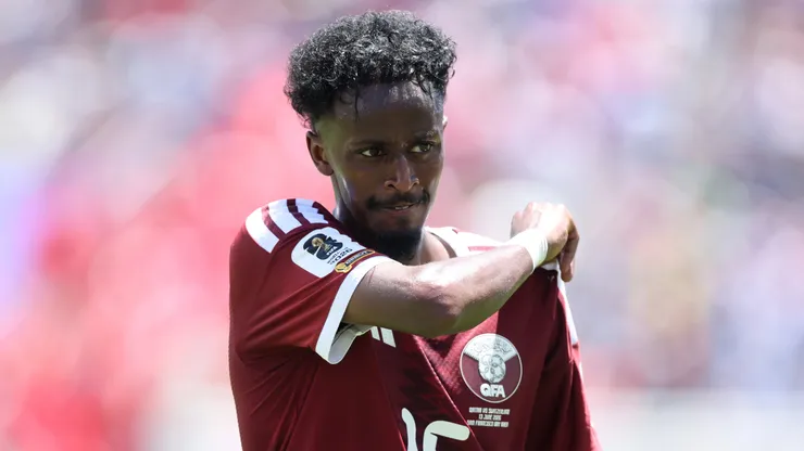 Yusuf Abdurisag #15 of Qatar.
