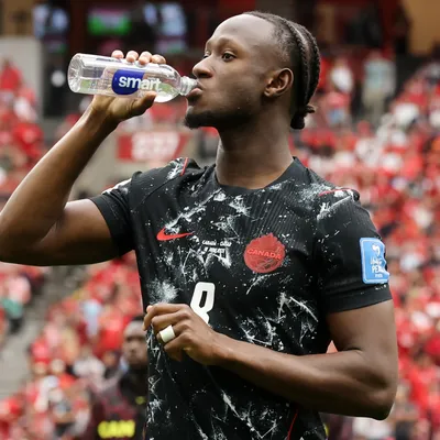 What happened to Ismael Kone during Canada vs Qatar at the 2026 World Cup Group B game?