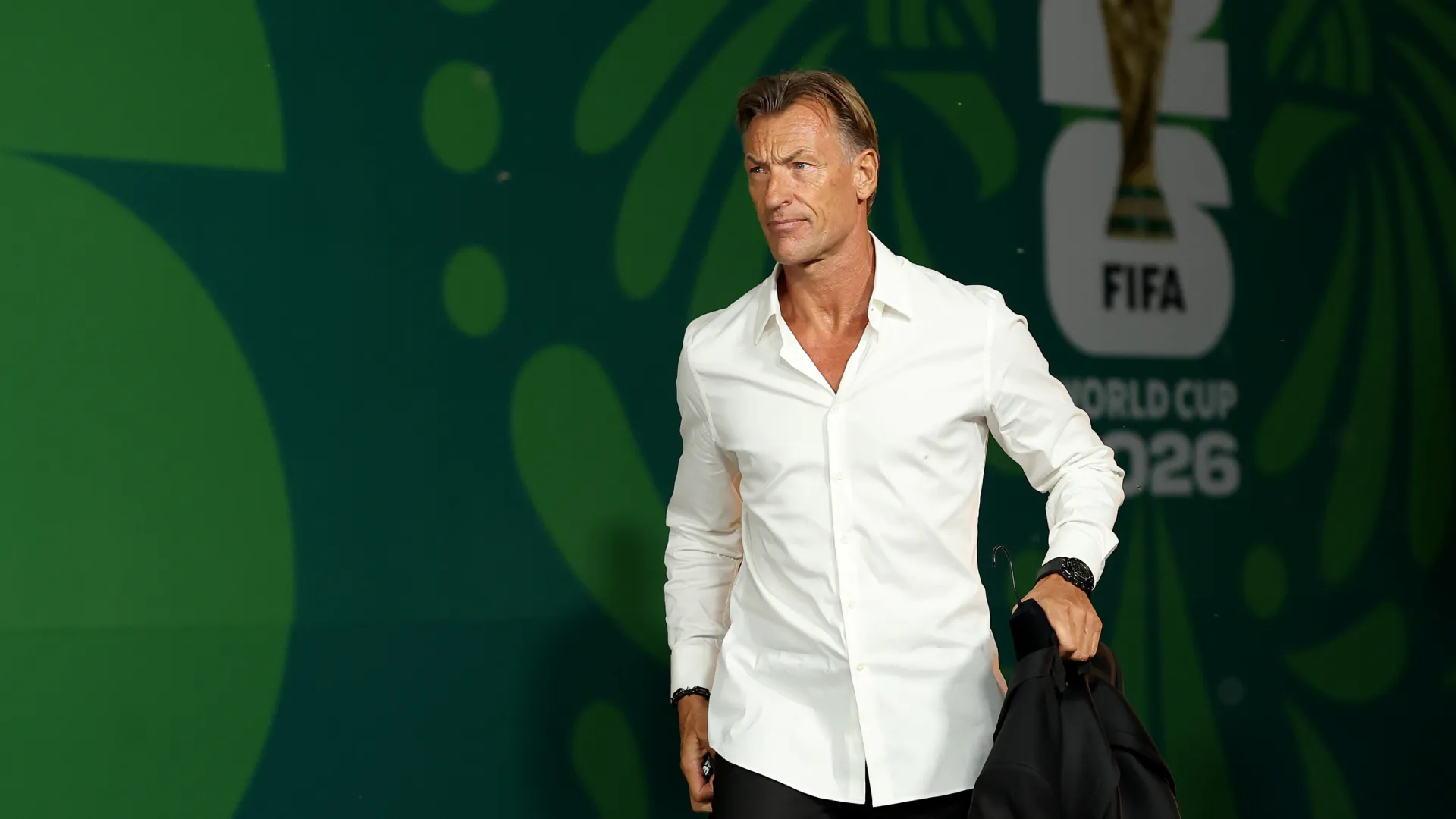 Herve Renard arrives before the FIFA World Cup 2026 Group F match between Tunisia and Japan. (Getty Images)