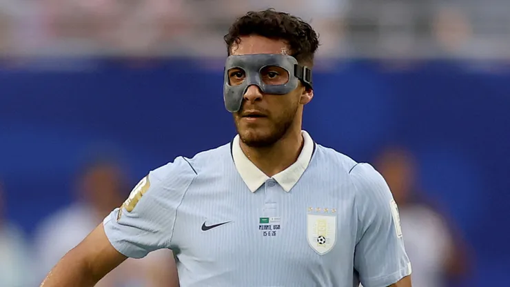 Sebastian Caceres #3 of Uruguay.
